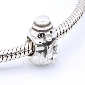 Authentic PANDORA Retired Snowman Charm - 790374